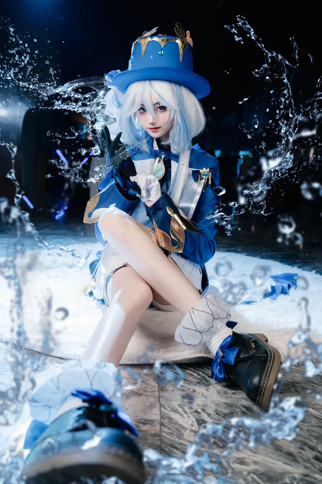 ロールプレイ, 原神, フリーナ コスプレ, 水神コスプレ, コンベンション写真