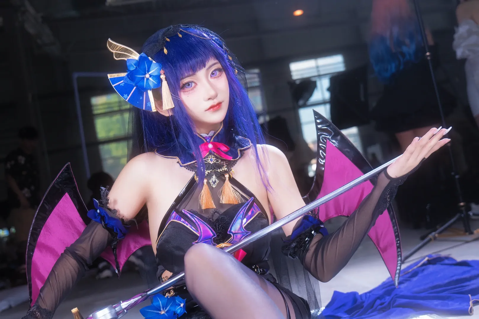 原神, 漫展返图, 雷电将军cos, 魅魔cos, 黑丝cosplay - 第3张