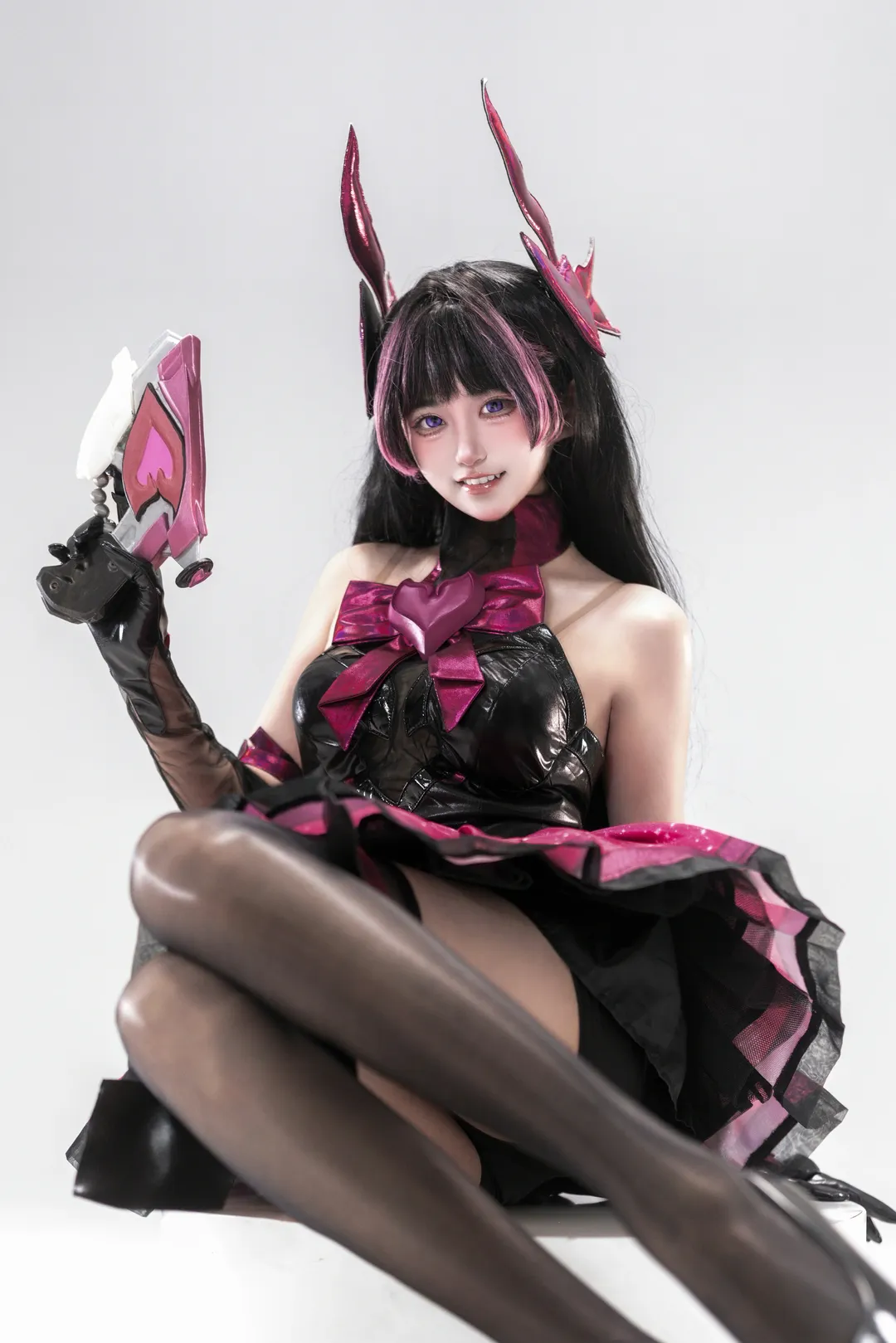 二次元コスプレ, 長春での撮影依頼, オーバーウォッチ, D.Vaコスプレ, 白ホリ、黒スト - 2枚目
