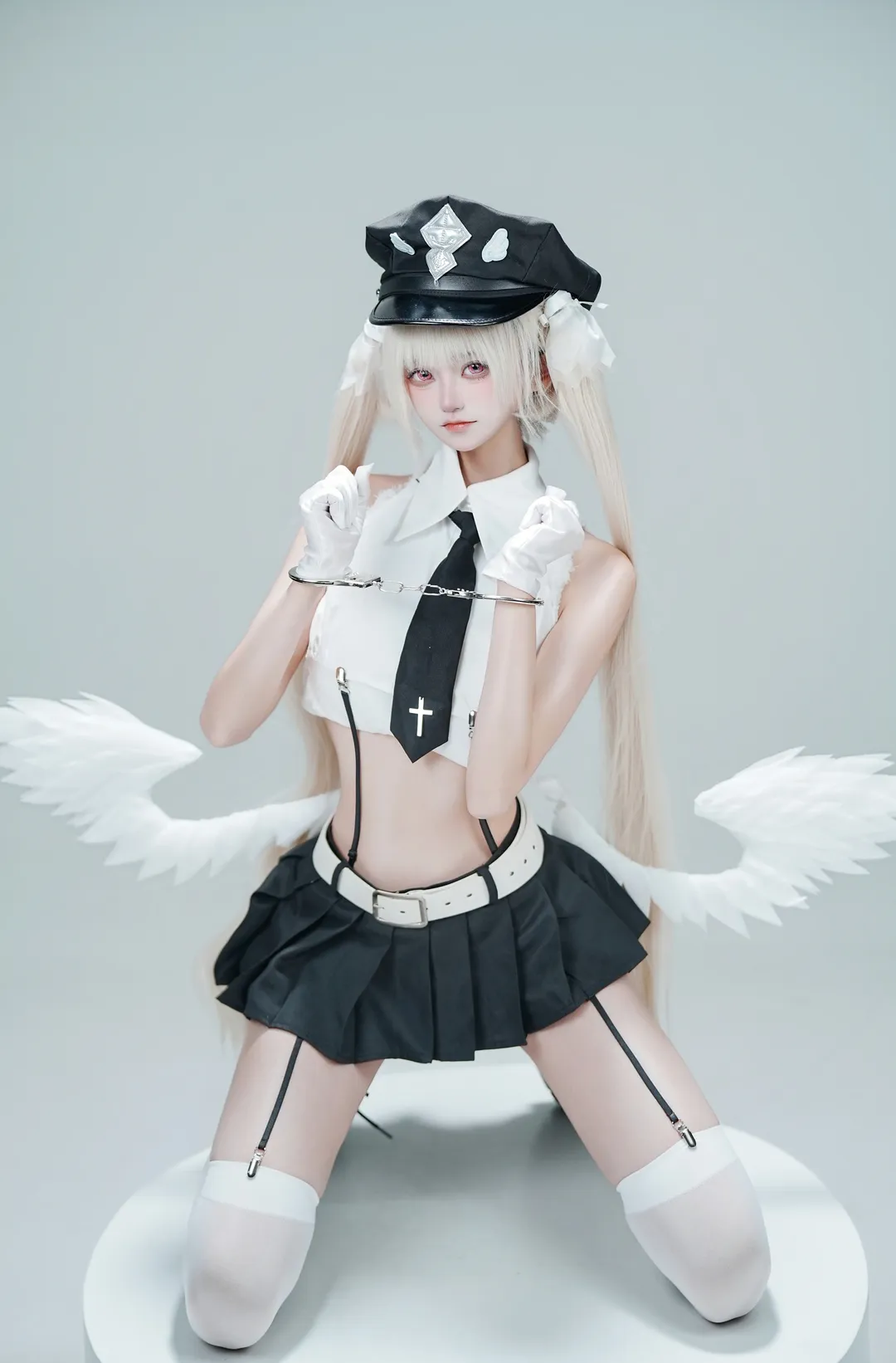 CARNEADEScos, rurudo, 天使女警cosplay, 二次元摄影棚拍, 萝莉cos穿搭