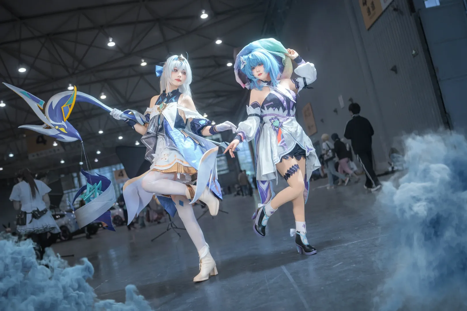 王者荣耀, 漫展cos, 双人cosplay, 大乔时之奇旅cos, 小乔时之魔女cos - 第3张