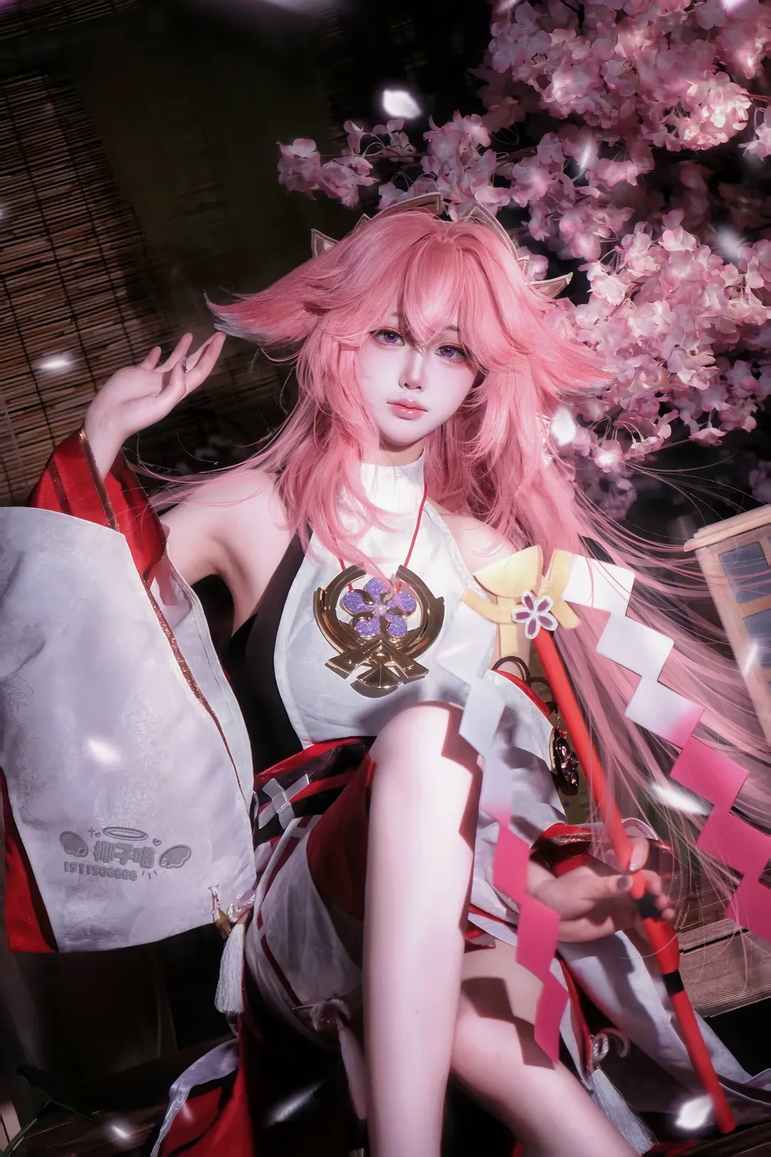 原神, 八重神子cos, 鸣神组, cosplay摄影, 和风幻想