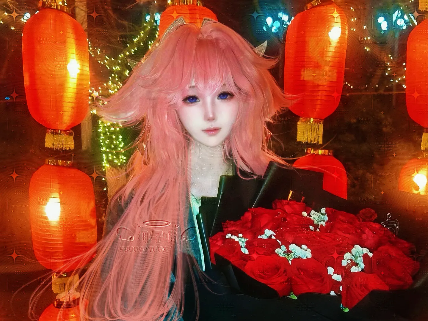 原神, 八重神子cos, 原神cosplay, 海灯节cosplay, 私设八重神子