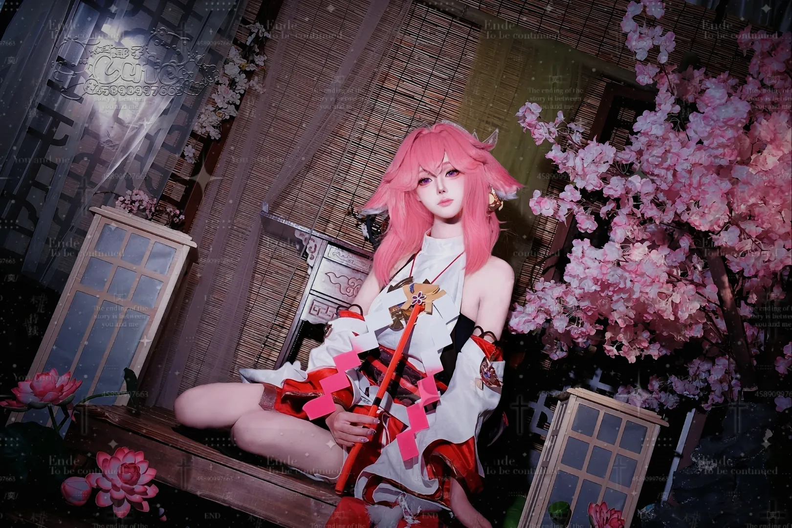 原神, 八重神子cos, 鸣神组, 和风cosplay, 雷电将军cos - 第3张