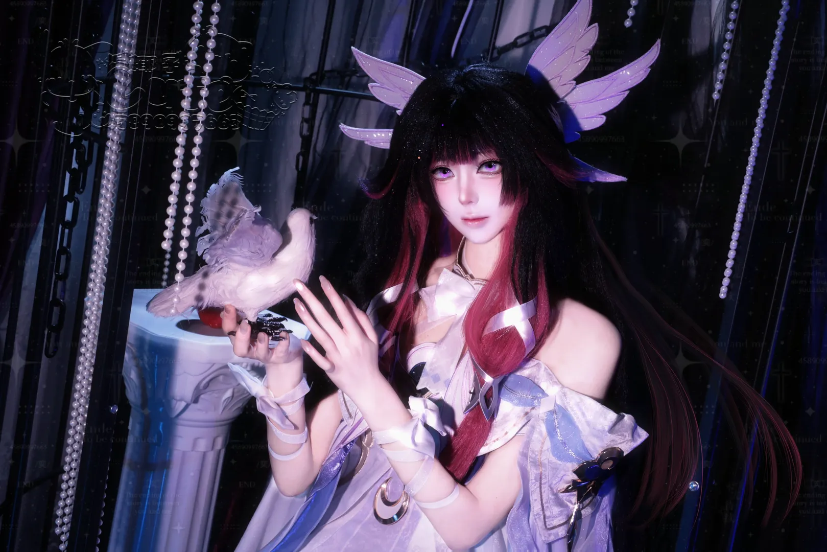 桑多涅cos, 原神, 哥伦比娅cos, 哥特风cosplay, 双角色Cosplay - 第2张