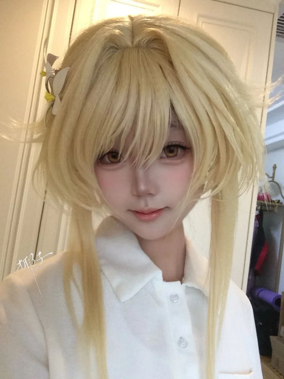 原神, 私设cos, 荧cos, 金发少女, cosplay穿搭