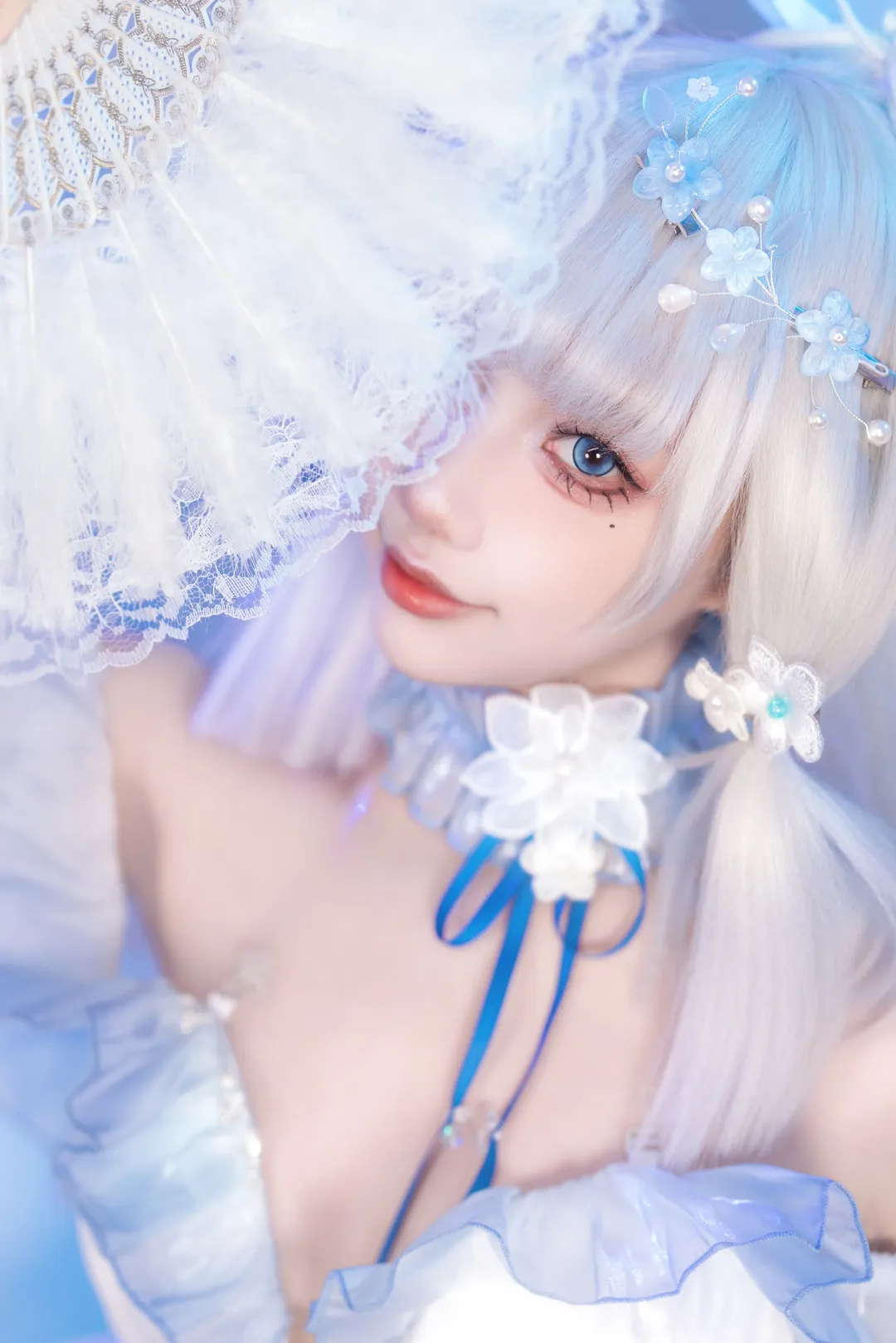 原神, 神里綾華 コスプレ, 幻想的な撮影, 白鷺姫君, 氷属性キャラクター - 2枚目