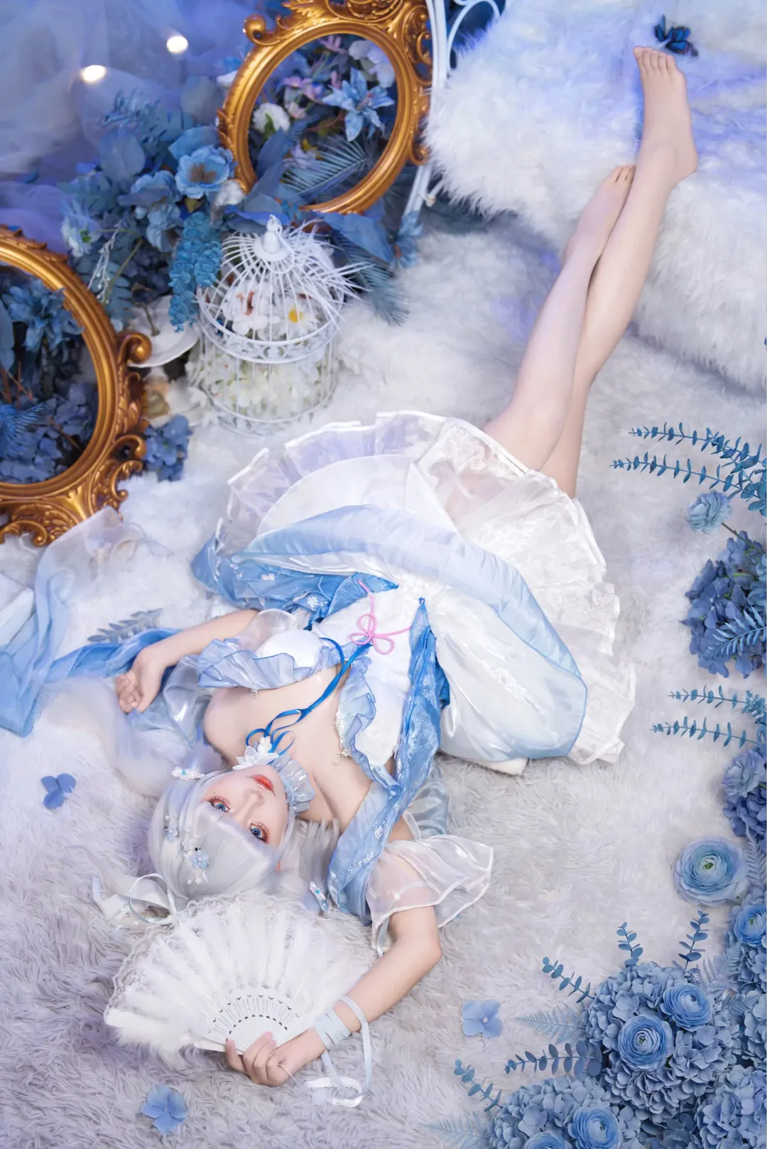 原神, 神里綾華 コスプレ, 幻想的な撮影, 白鷺姫君, 氷属性キャラクター - 5枚目