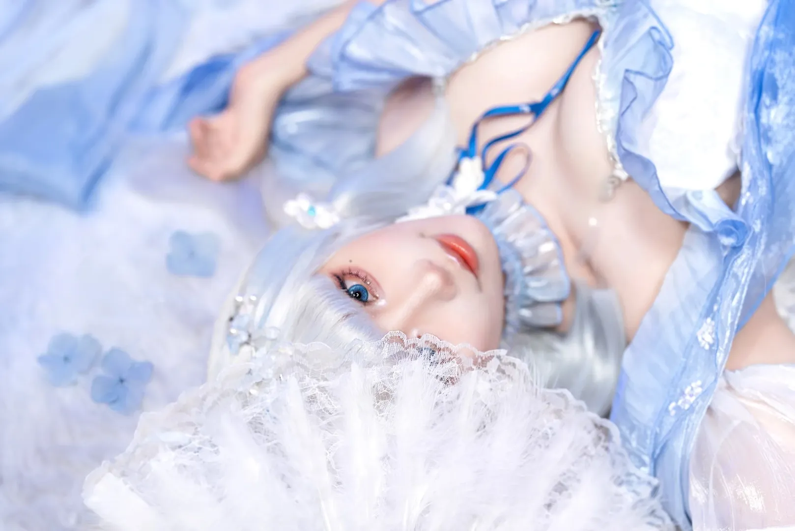 原神, 神里綾華 コスプレ, 幻想的な撮影, 白鷺姫君, 氷属性キャラクター - 6枚目