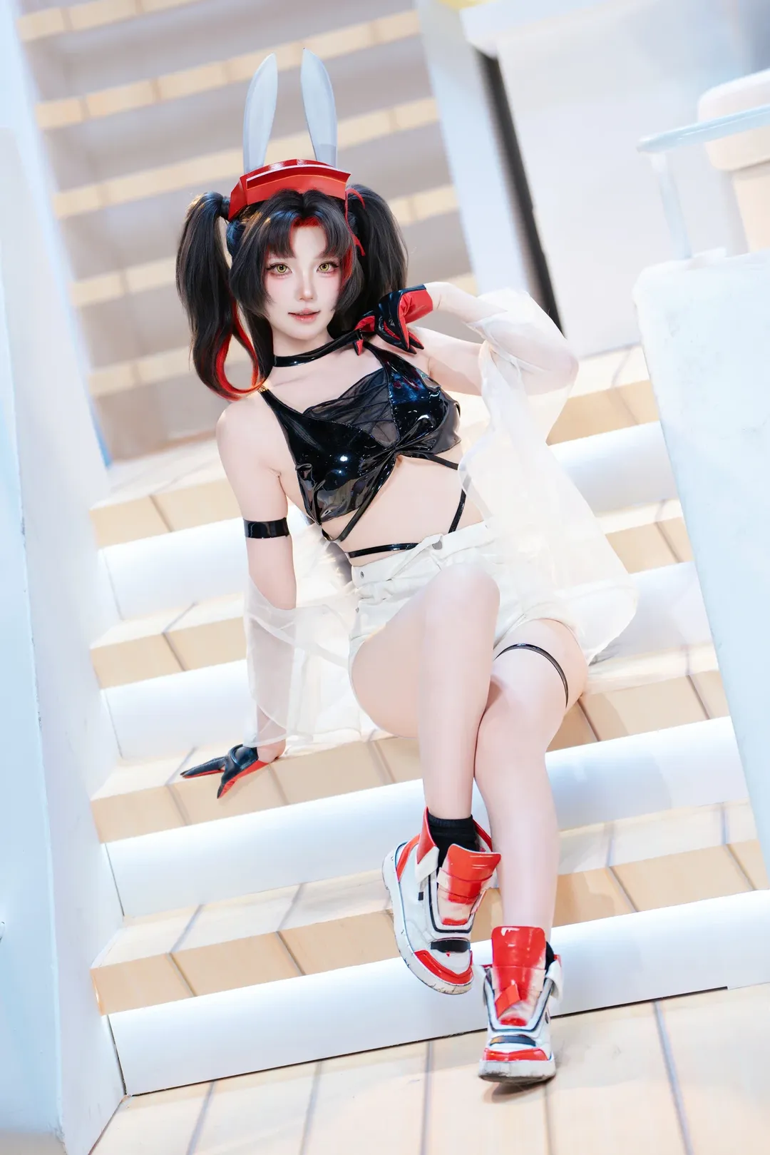 アズールレーン, テックウェアコーデ, 広州蛍火虫アニメエキスポ, 二次元コスプレ撮影, KMS Z52 コニーコスプレ - 3枚目