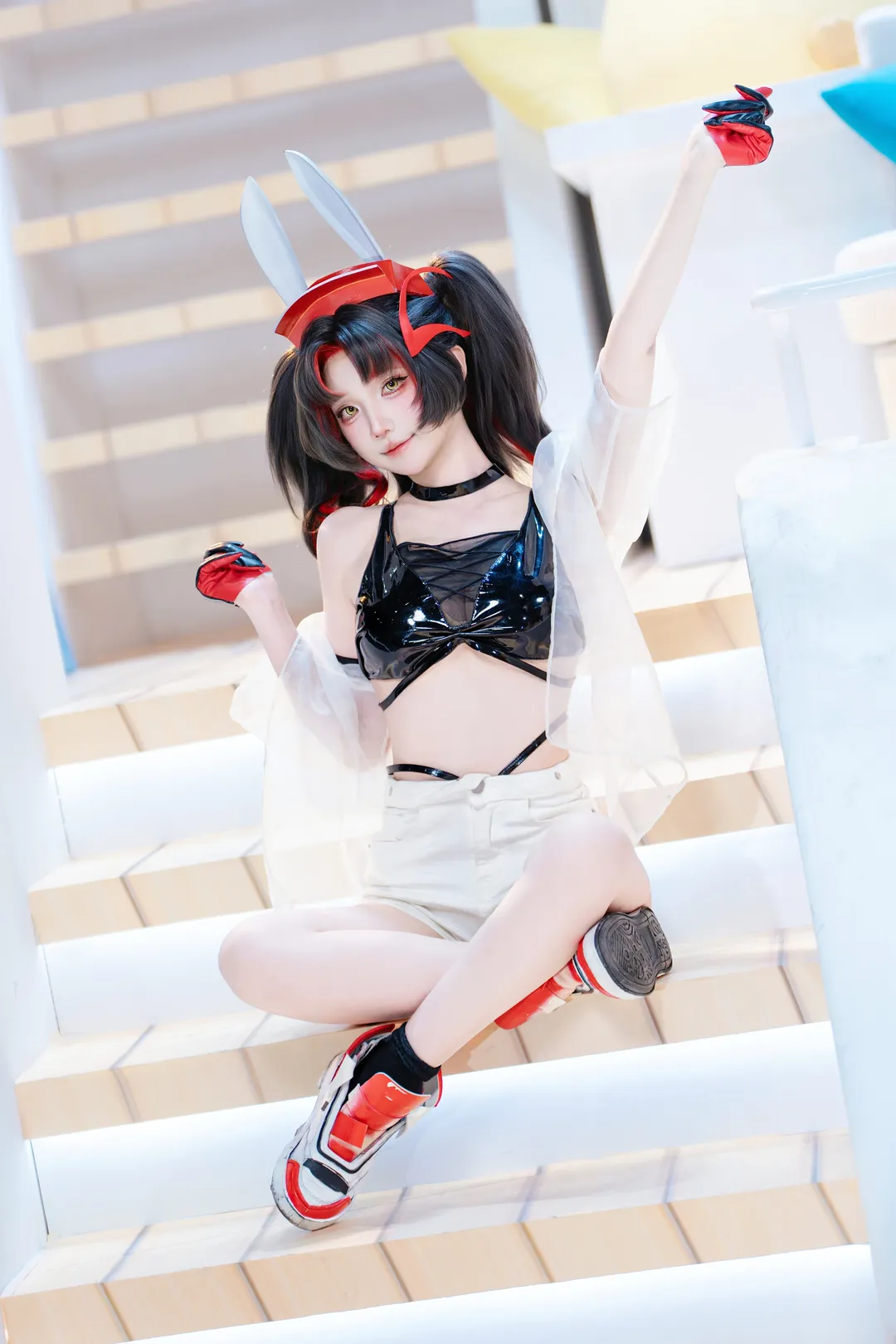アズールレーン, テックウェアコーデ, 広州蛍火虫アニメエキスポ, 二次元コスプレ撮影, KMS Z52 コニーコスプレ - 4枚目