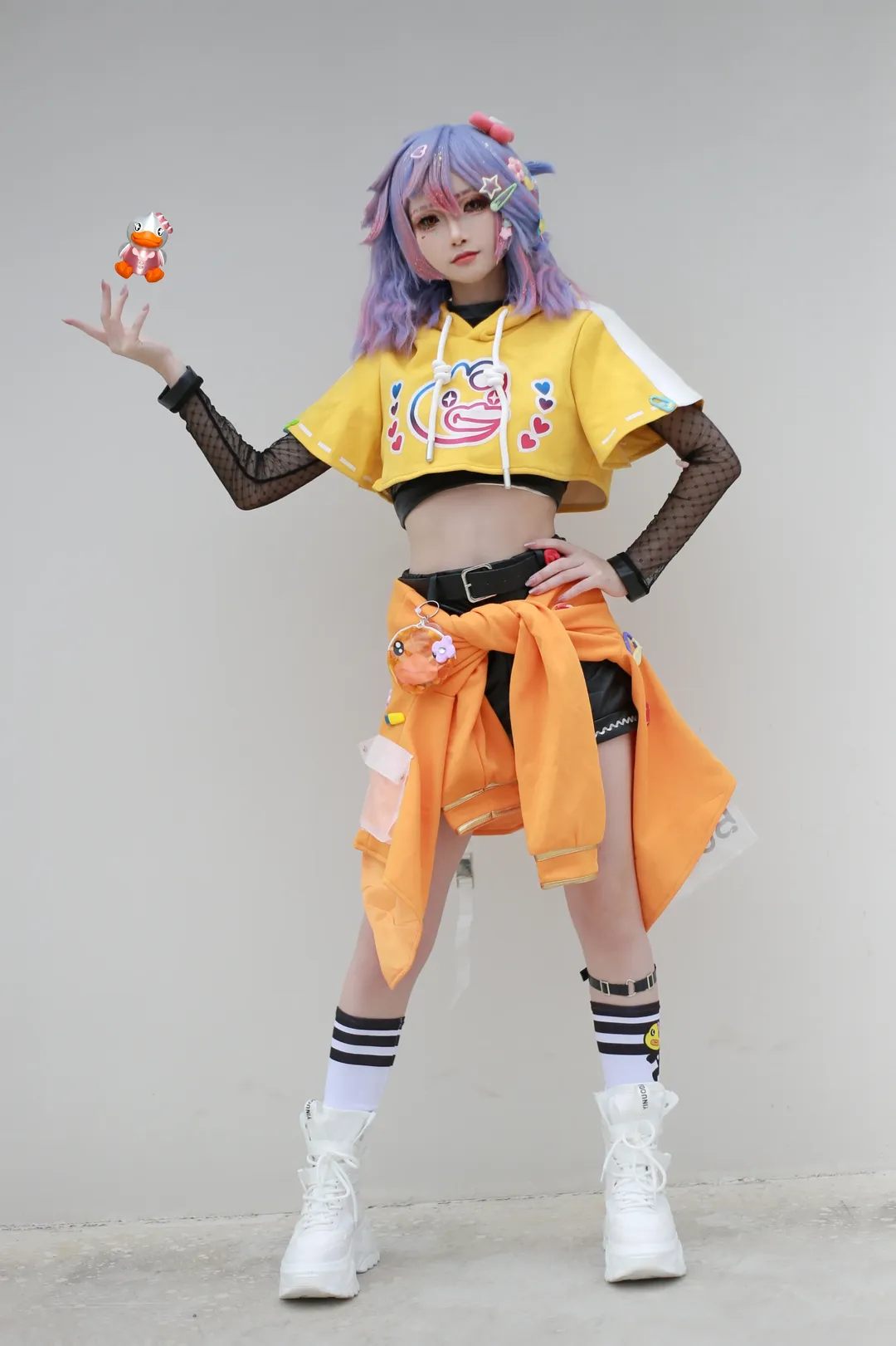 Identity V, Perfumer cosplay, Anime-style fashion, Outdoor cosplay photography, Little Yellow Duck collaboration