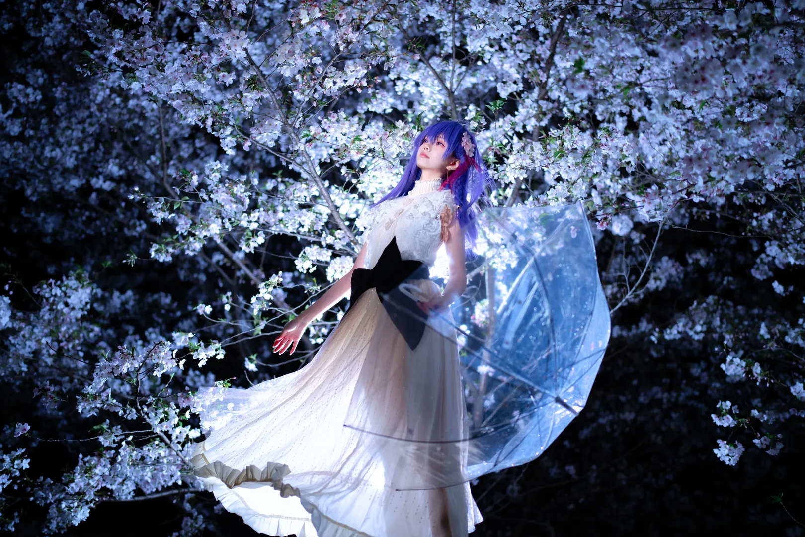 Fate/Grand Order, 二次元cosplay, 人像摄影, 间桐樱cos, 夜樱摄影