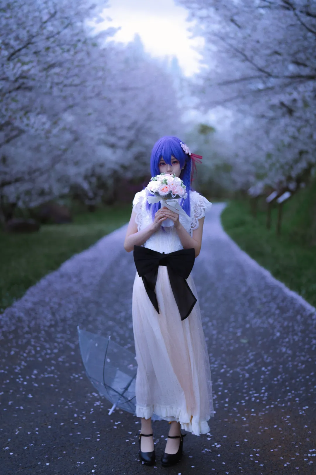 Fate/Grand Order, 二次元cosplay, 人像摄影, 间桐樱cos, 夜樱摄影 - 第5张