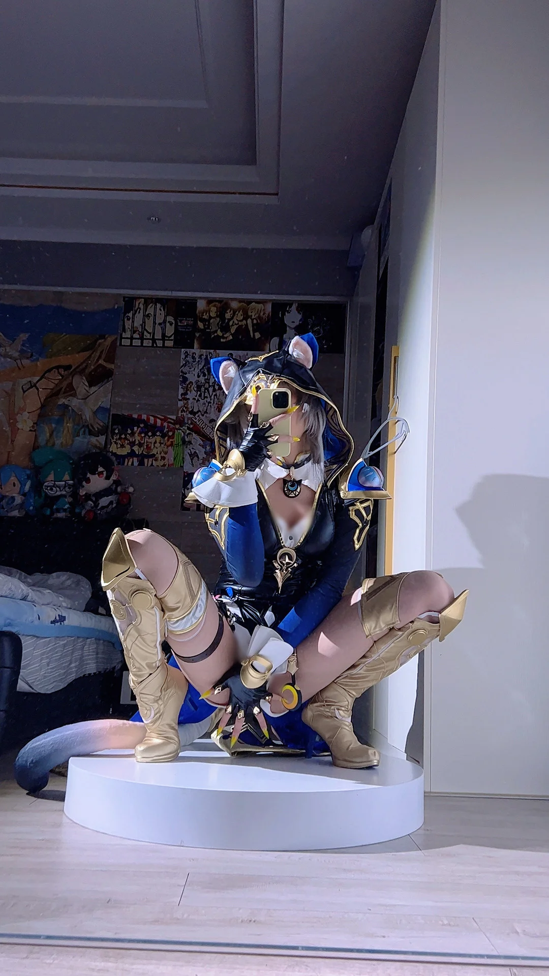 Cifera Cosplay, Honkai: Star Rail, Mirror selfie, Casual cosplay, Jazz Noble Cat - Image 2
