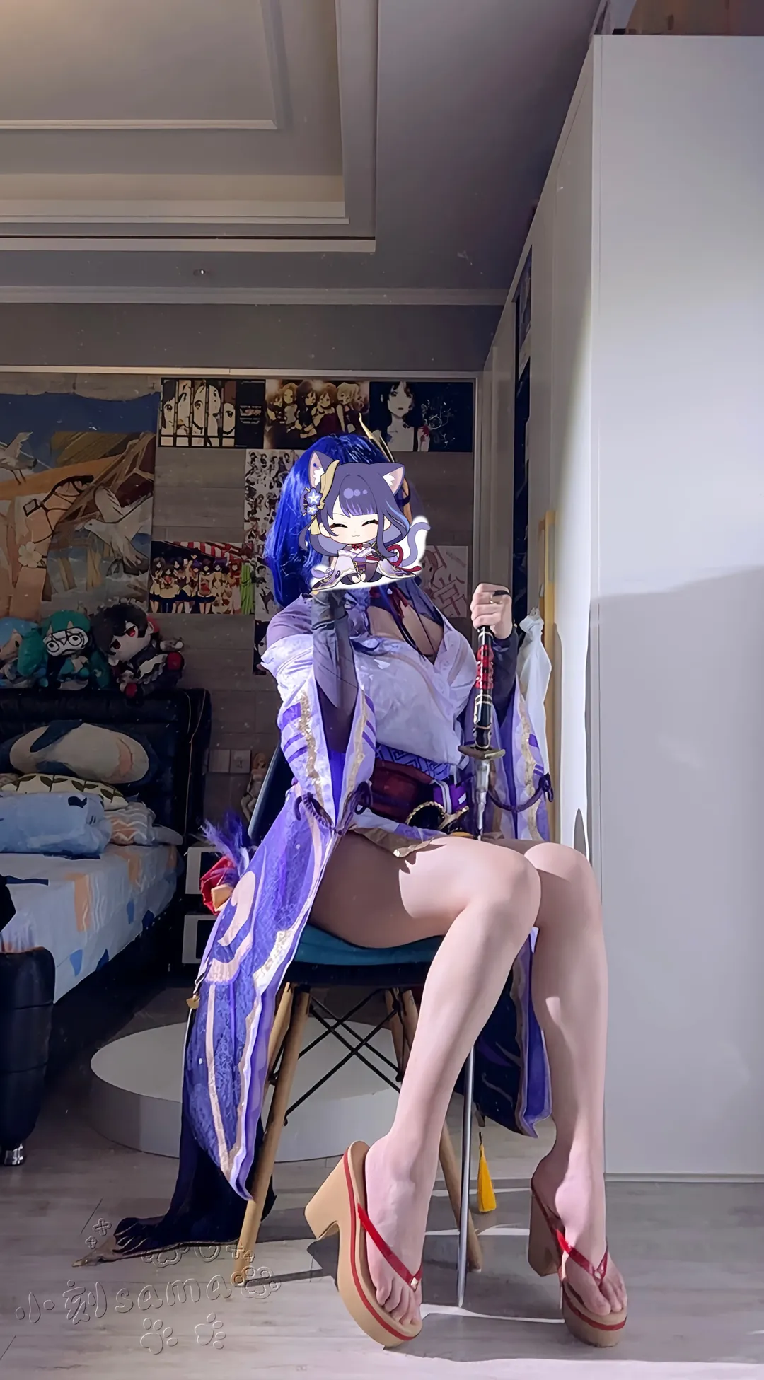 原神, 二次元cos, cosplay穿搭, 雷电将军cos, 和风古风cos