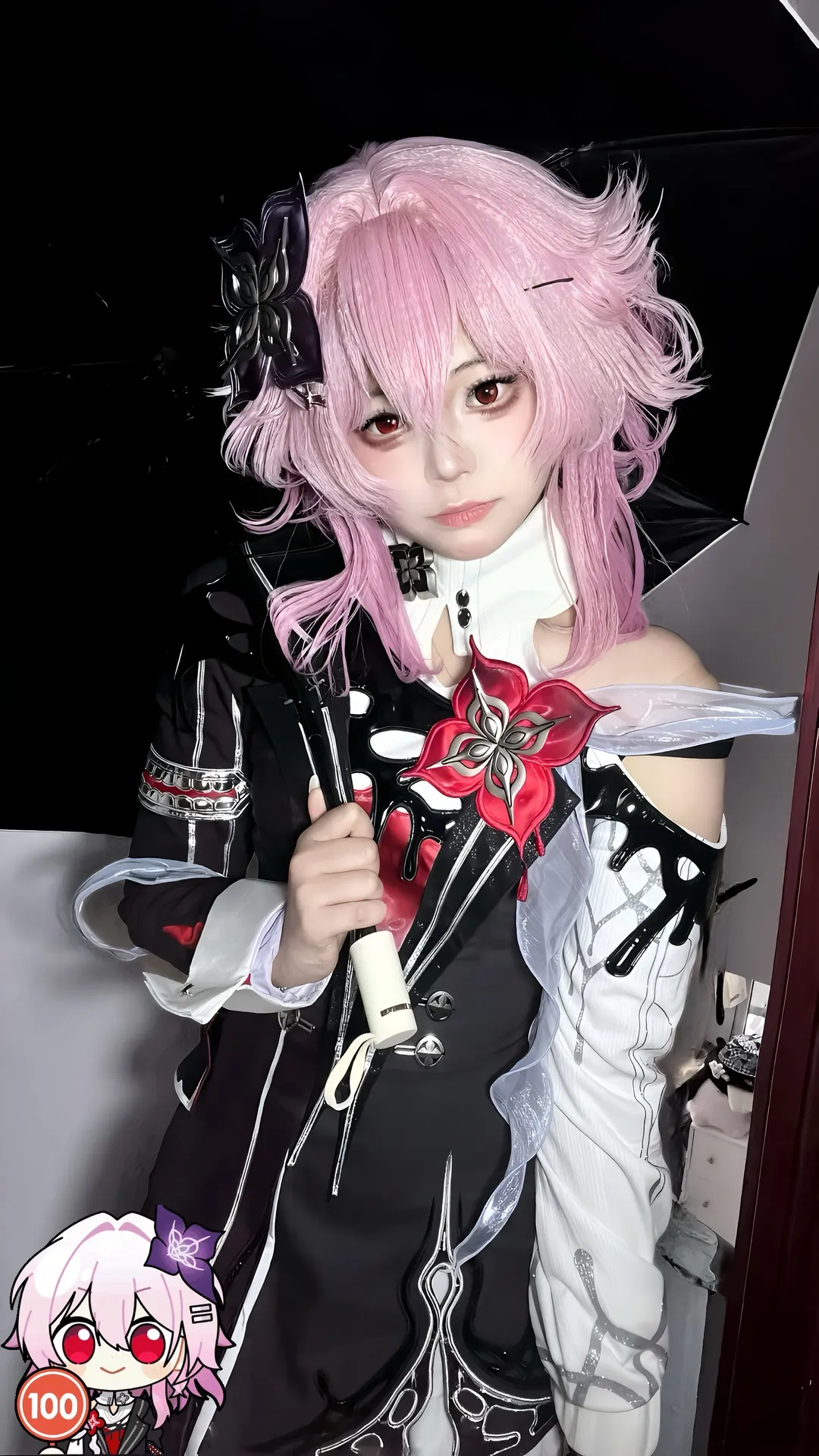 星穹铁道, 二次元cosplay, 漫展摄影, 长夜月cos, 粉色假发 - 第2张
