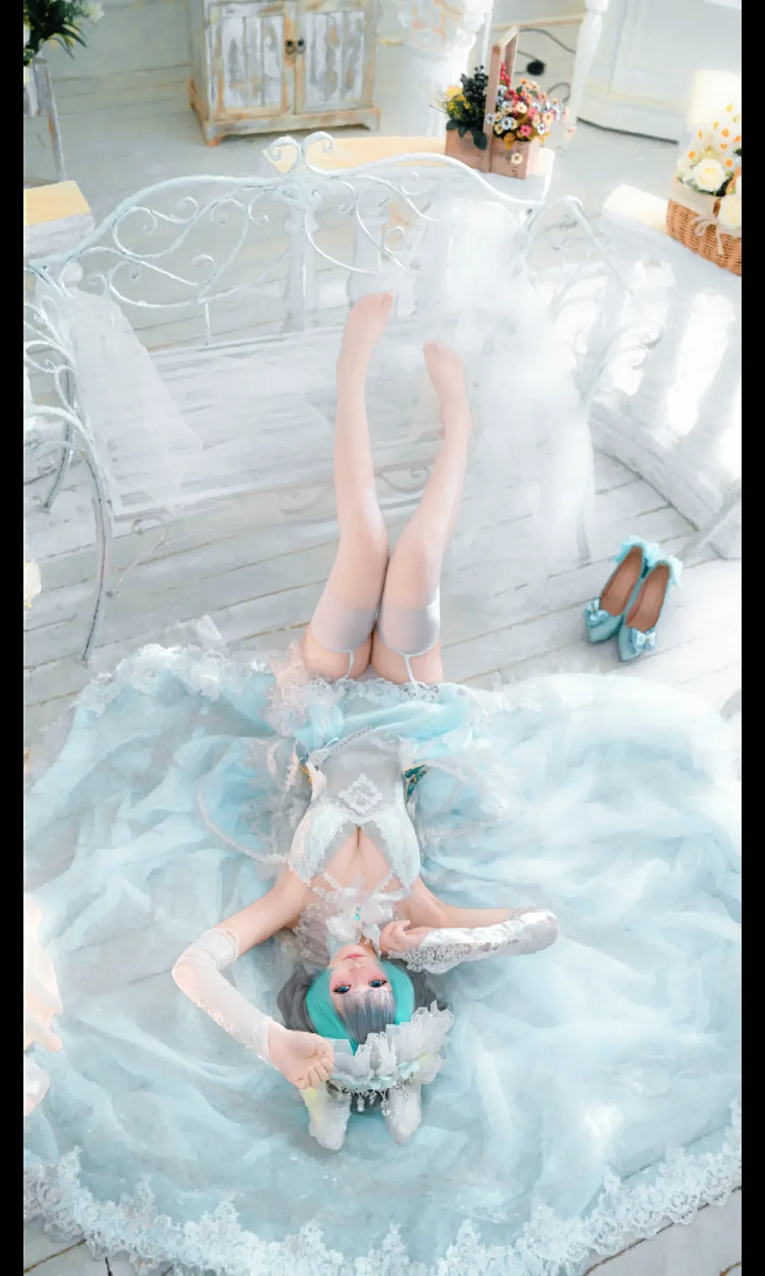 二次元少女, 碧蓝航线, cosplay正片, 白丝穿搭, 柴郡猫cos