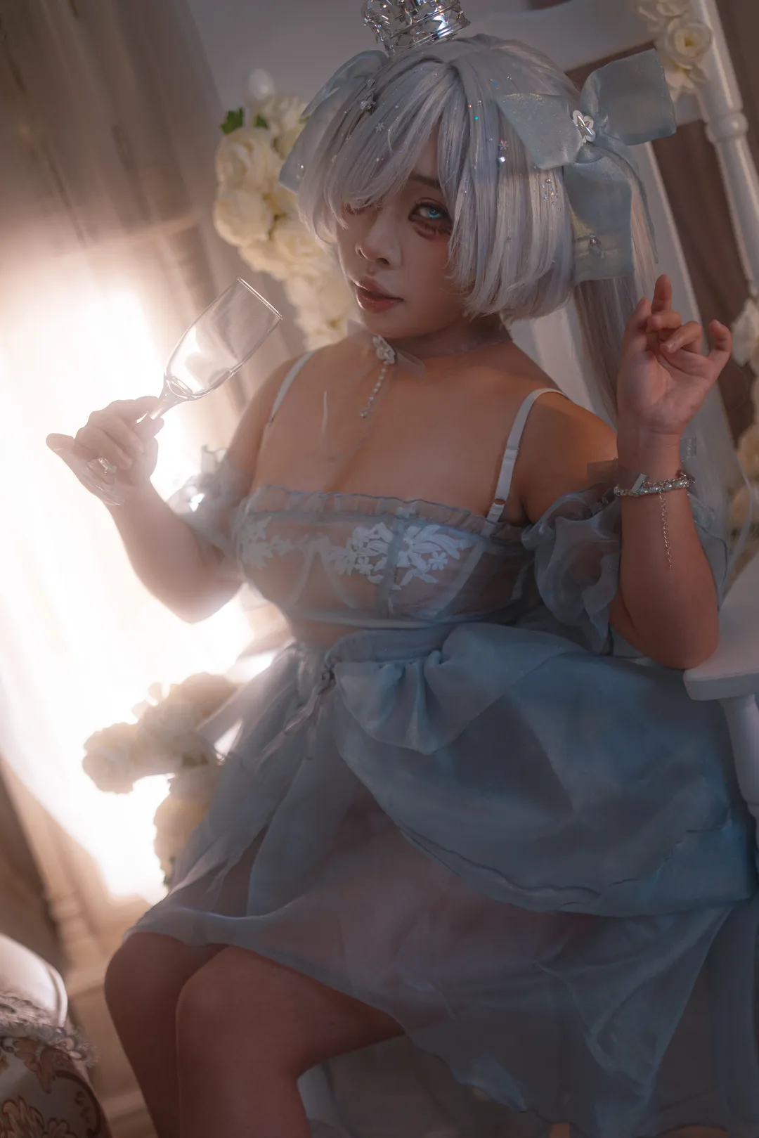 cosplay, 二次元摄影, 灰姑娘cos, 胜利女神nikke, 薄纱穿搭 - 第4张