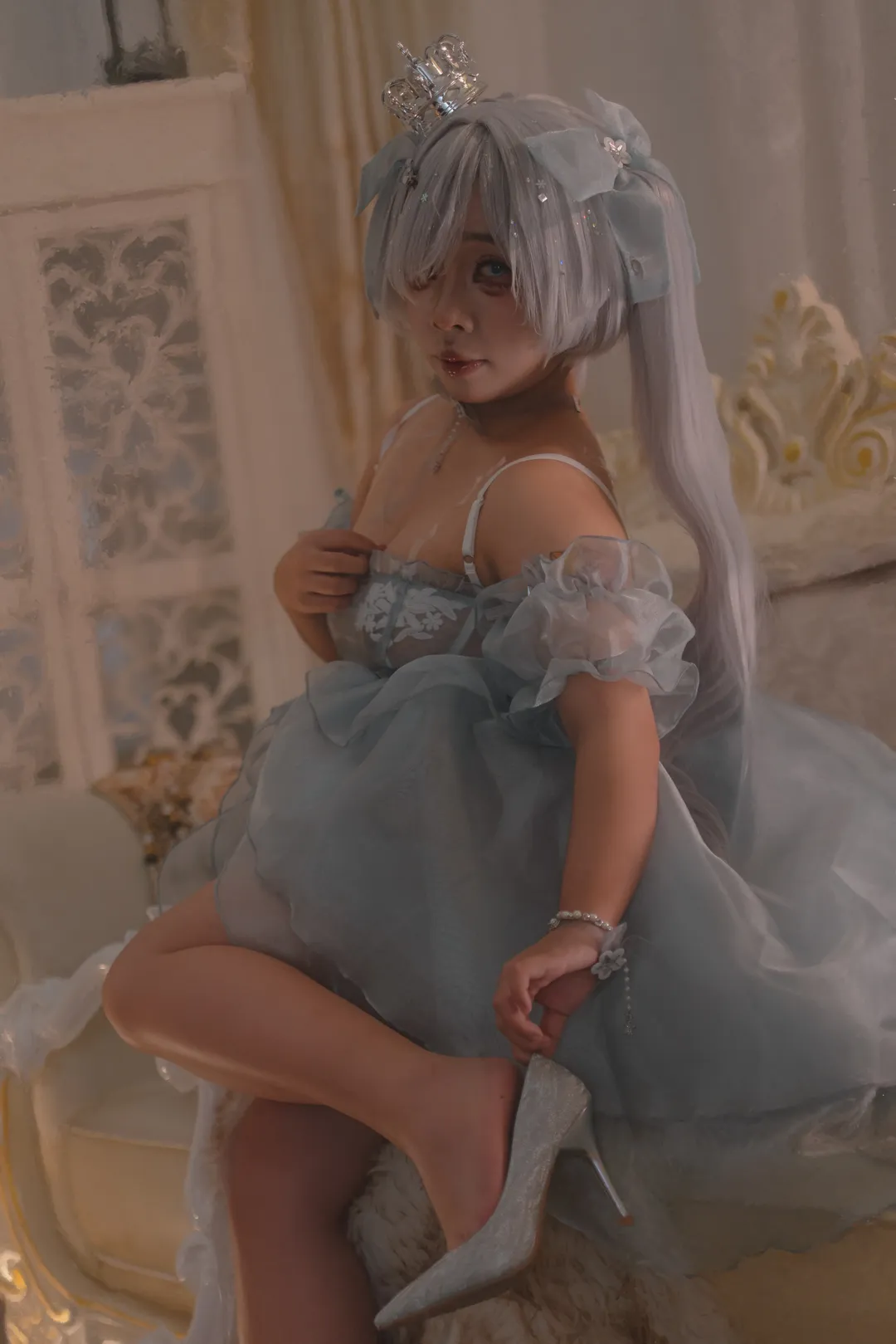 cosplay, 二次元摄影, 灰姑娘cos, 胜利女神nikke, 薄纱穿搭 - 第6张