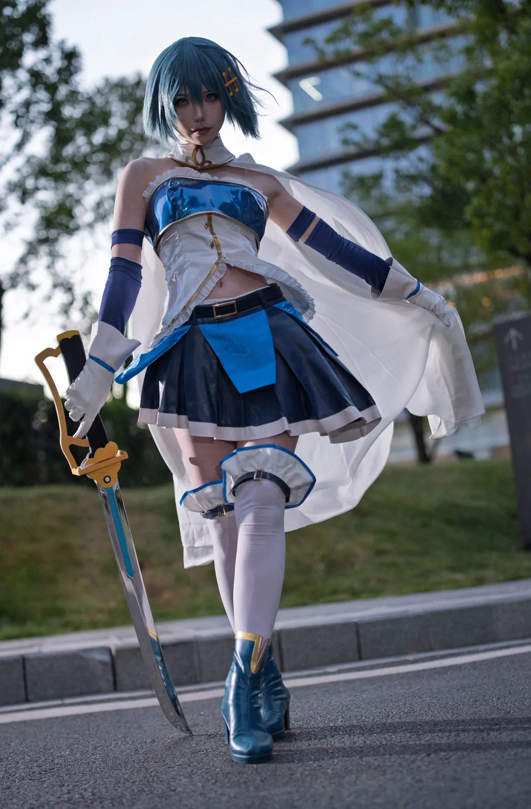 二次元撮影, ホタルACGエキスポ, 魔法少女まどか☆マギカ, さやかコスプレ, コスプレロケ