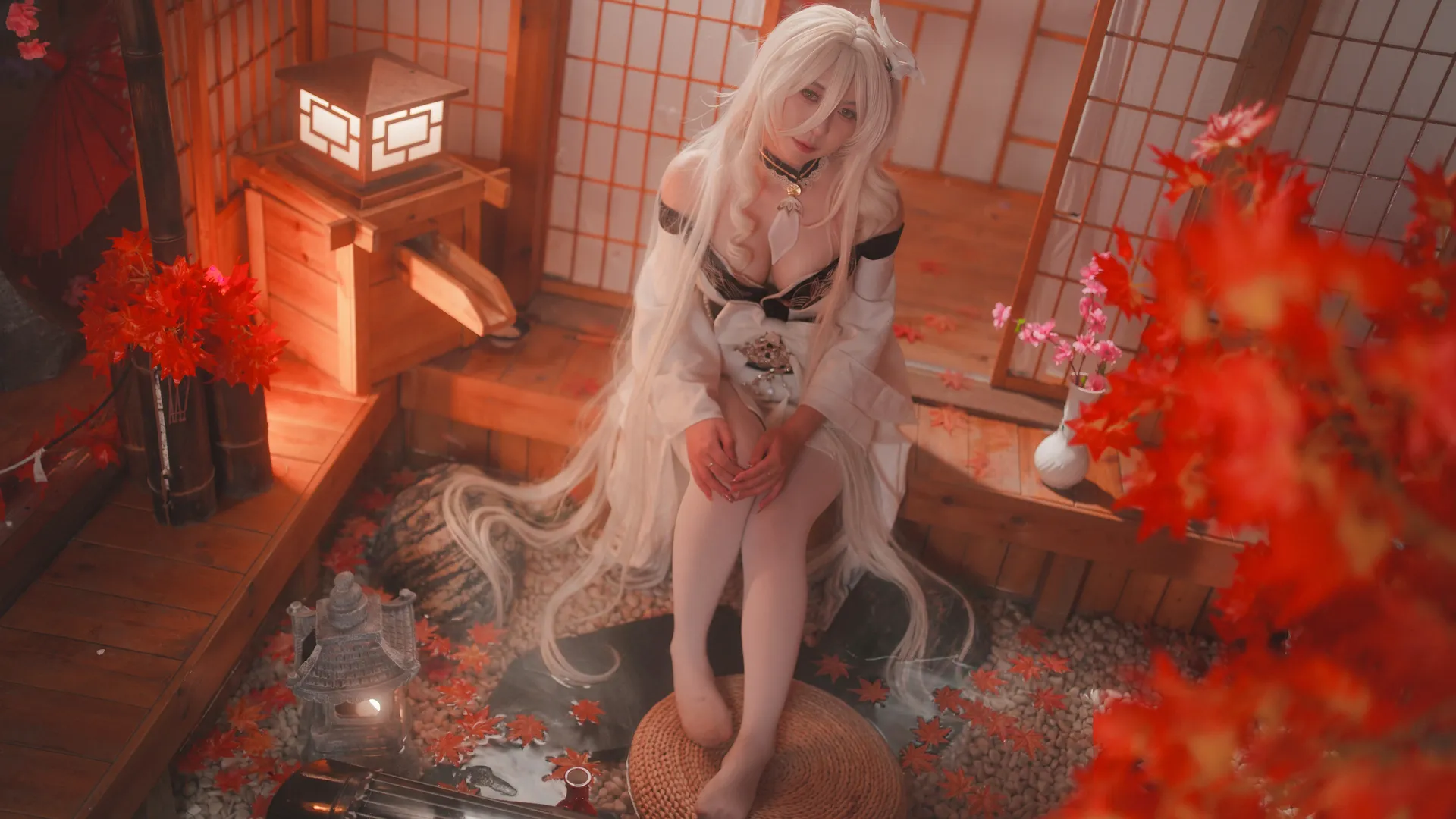 二次元摄影, 碧蓝航线, cosplay正片, 白凤cos, 和风写真