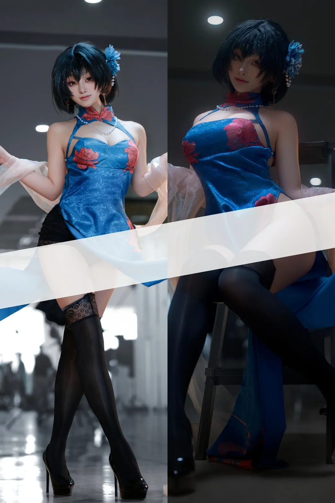 Anime-style photography, Azur Lane, Convention photos, Cheongsam cosplay, Chien Wu cosplay