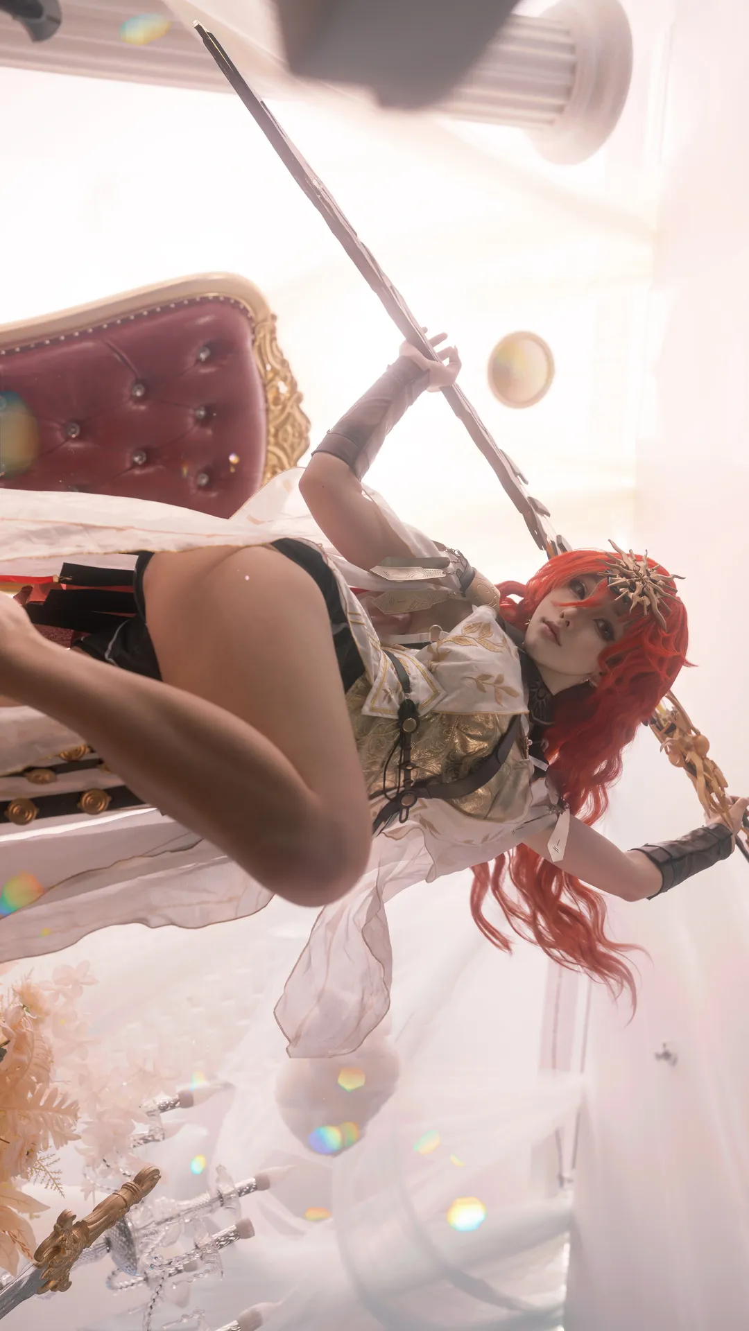 Wuthering Waves, Anime-style photography, Costume accuracy, Red-haired character, Augusta cosplay - Image 1