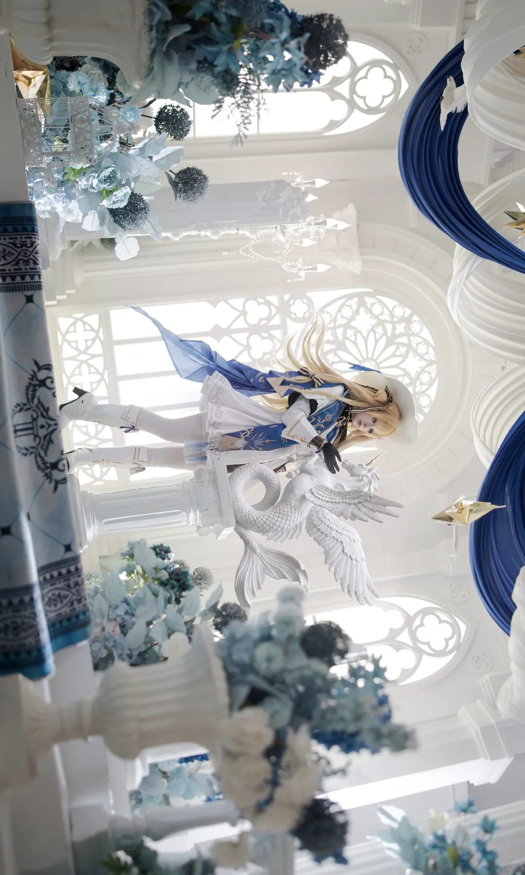 Phoebe Cosplay, Wuthering Waves, Blue and white color scheme, High-key photography, Cosplay photoshoot - Image 1