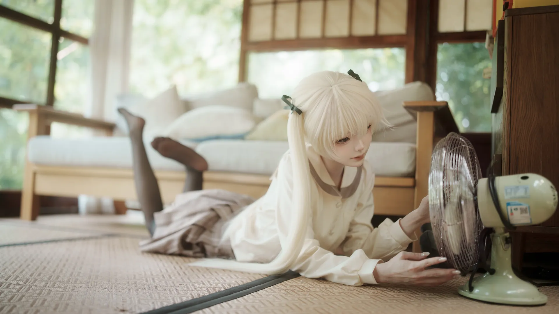 二次元少女, 氛围感摄影, 穹妹cos, 日系日常, JK写真 - 第1张
