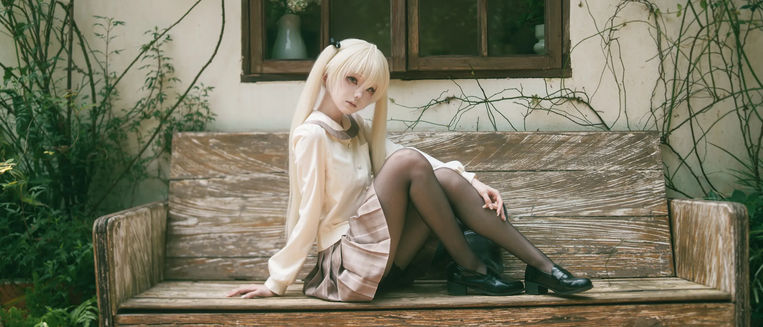 二次元少女, 氛围感摄影, 穹妹cos, 日系日常, JK写真