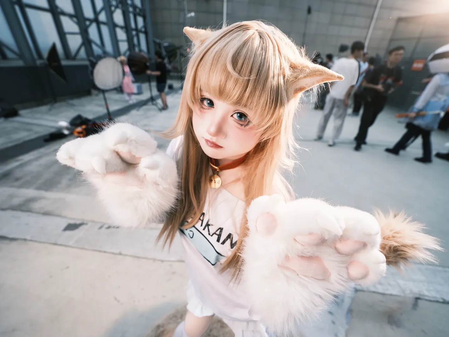 漫展摄影, cosplay日常, 白丝穿搭, 兽耳娘, 猫娘cos - 第2张