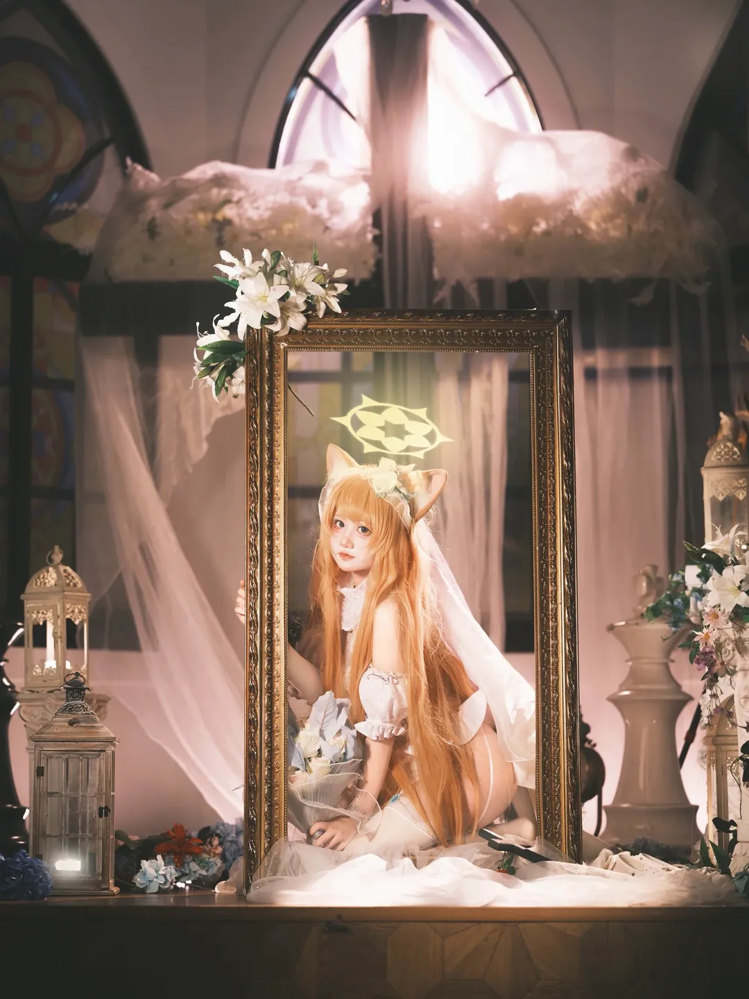 蔚蓝档案, 纯白誓约, cosplay摄影, 二次元写真, 伊落玛丽cos - 第2张