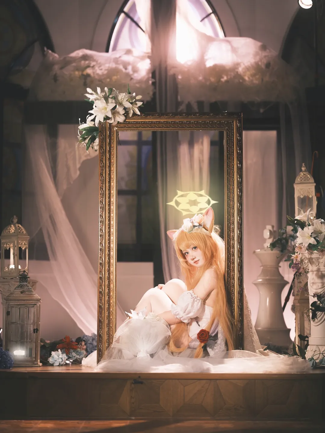 蔚蓝档案, 纯白誓约, cosplay摄影, 二次元写真, 伊落玛丽cos - 第3张