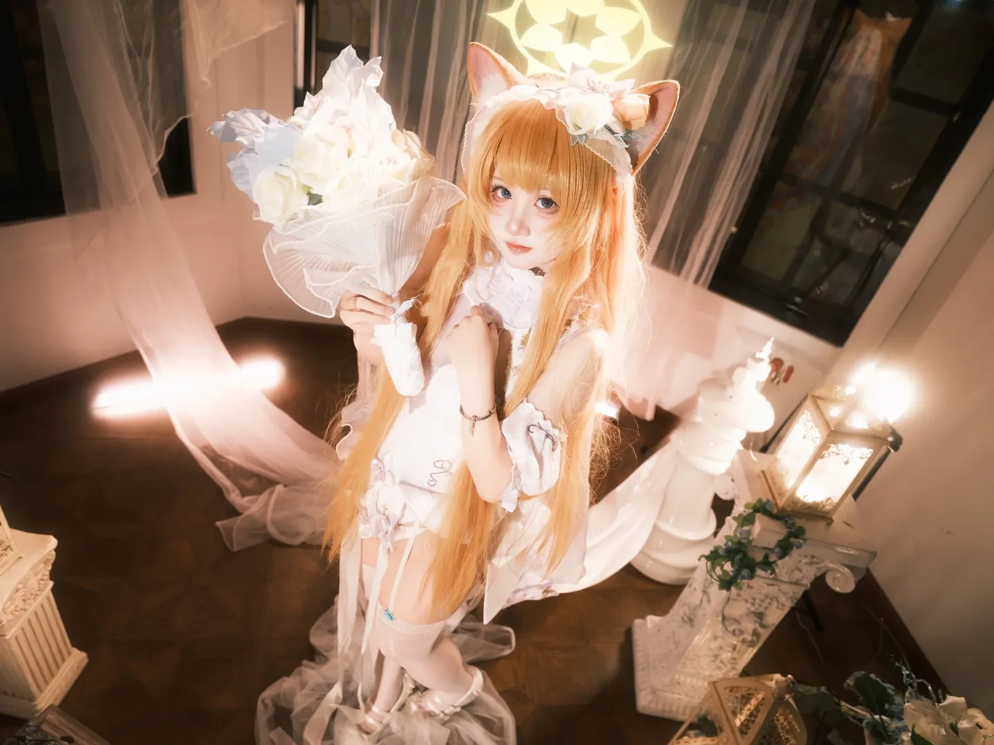 蔚蓝档案, 纯白誓约, cosplay摄影, 二次元写真, 伊落玛丽cos - 第4张