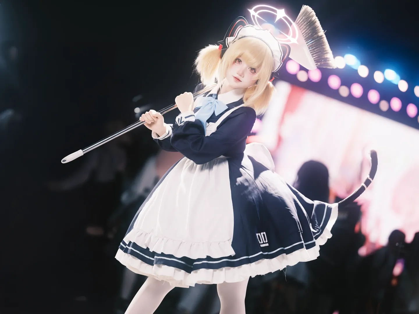 蔚蓝档案, 女仆装, 漫展场照, cosplay摄影, 才羽桃井cos - 第3张