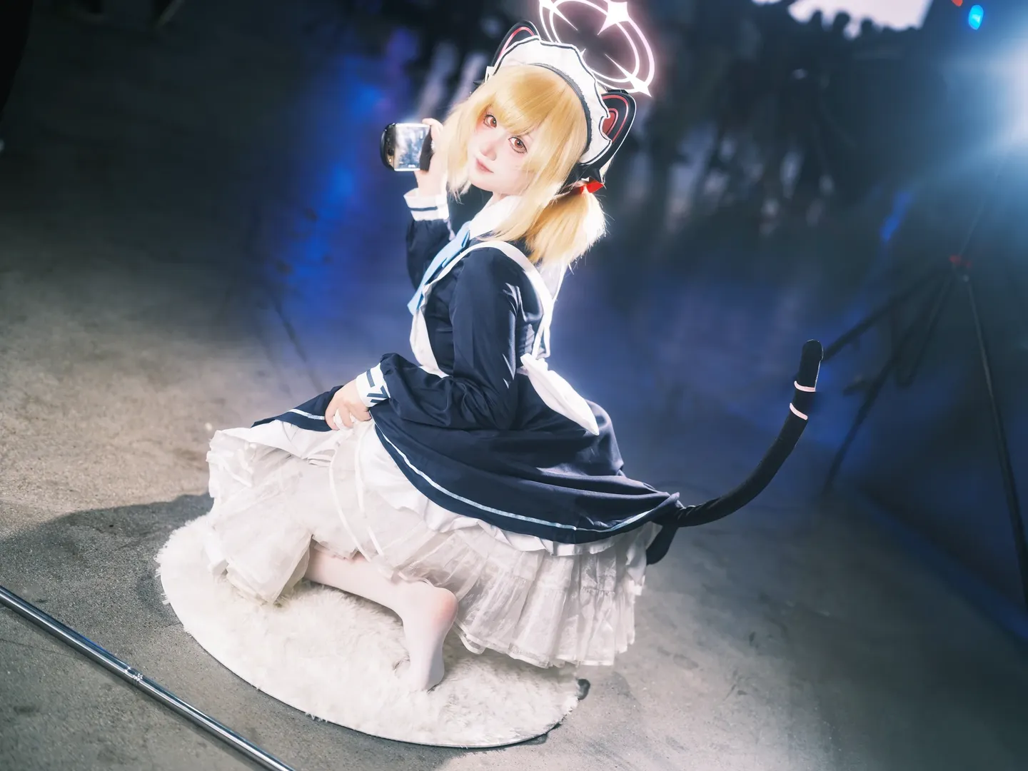 蔚蓝档案, 女仆装, 漫展场照, cosplay摄影, 才羽桃井cos - 第4张