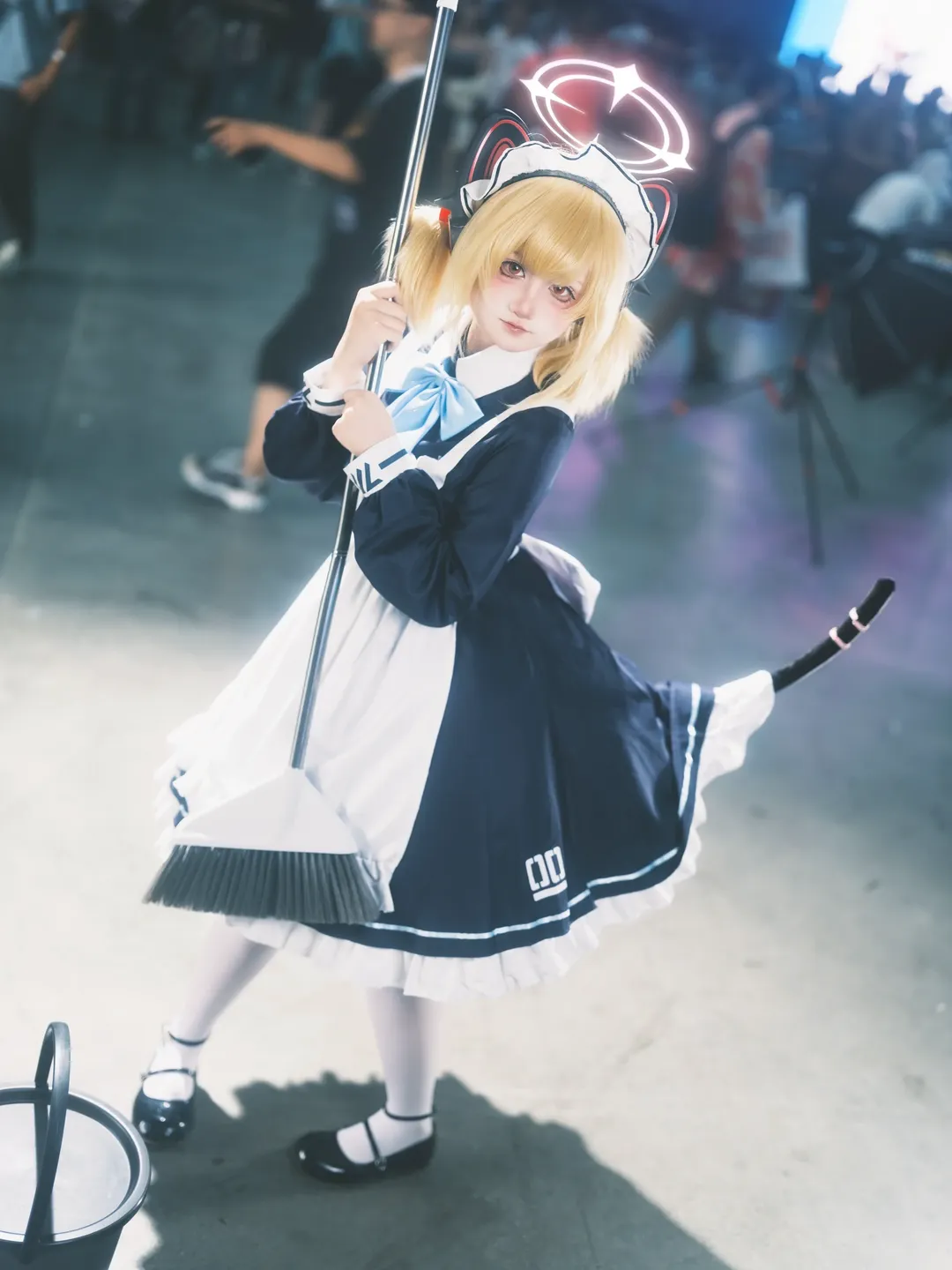 蔚蓝档案, 女仆装, 漫展场照, cosplay摄影, 才羽桃井cos - 第5张