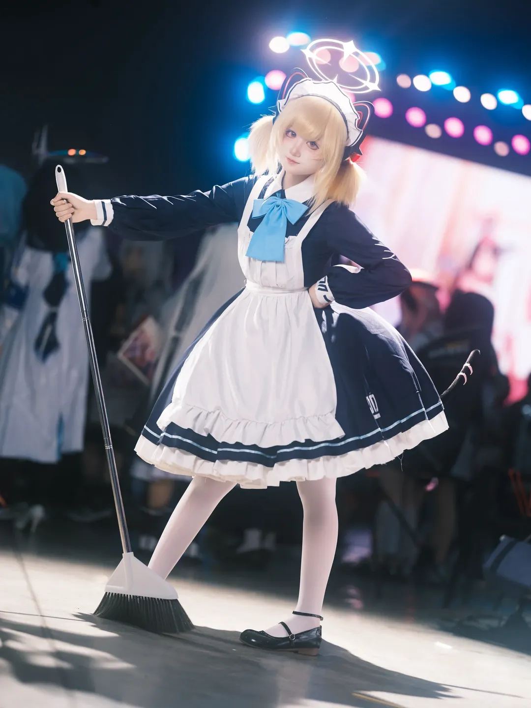 蔚蓝档案, 女仆装, 漫展场照, cosplay摄影, 才羽桃井cos - 第7张