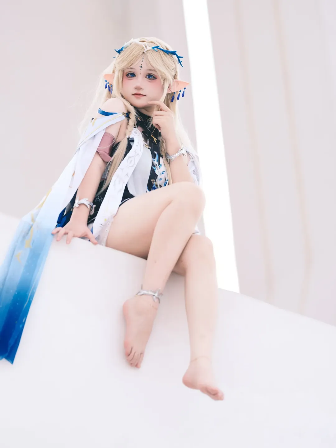 鸣潮, cosplay, 卡提希娅cos, 外景摄影, 精灵cos