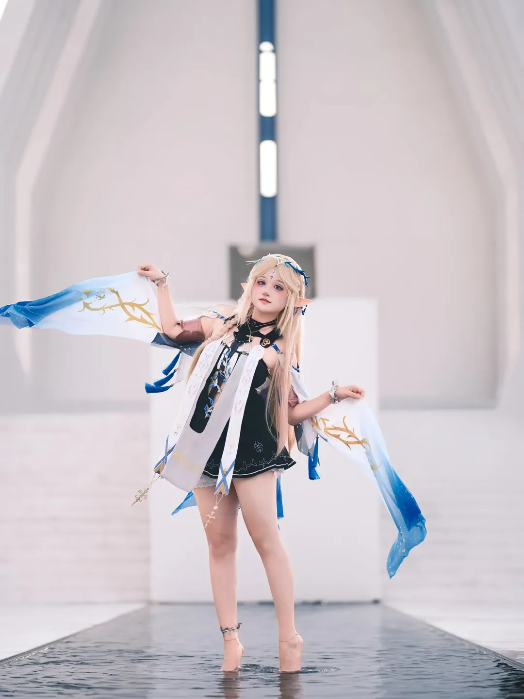 鸣潮, cosplay, 卡提希娅cos, 外景摄影, 精灵cos - 第3张