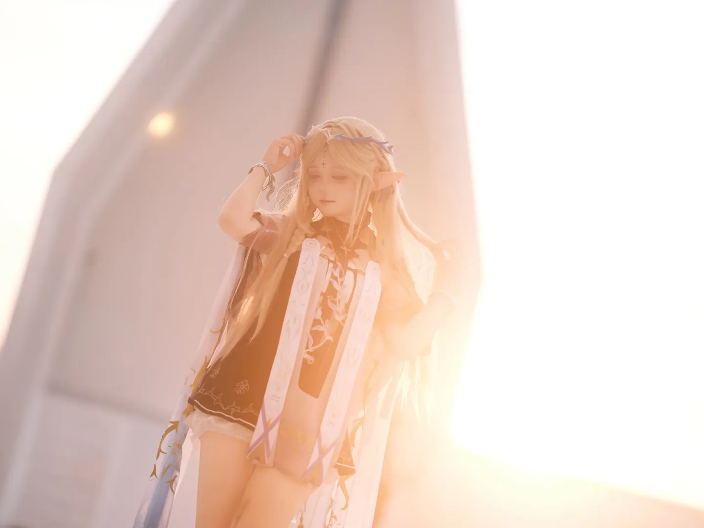 鸣潮, cosplay, 卡提希娅cos, 外景摄影, 精灵cos - 第4张