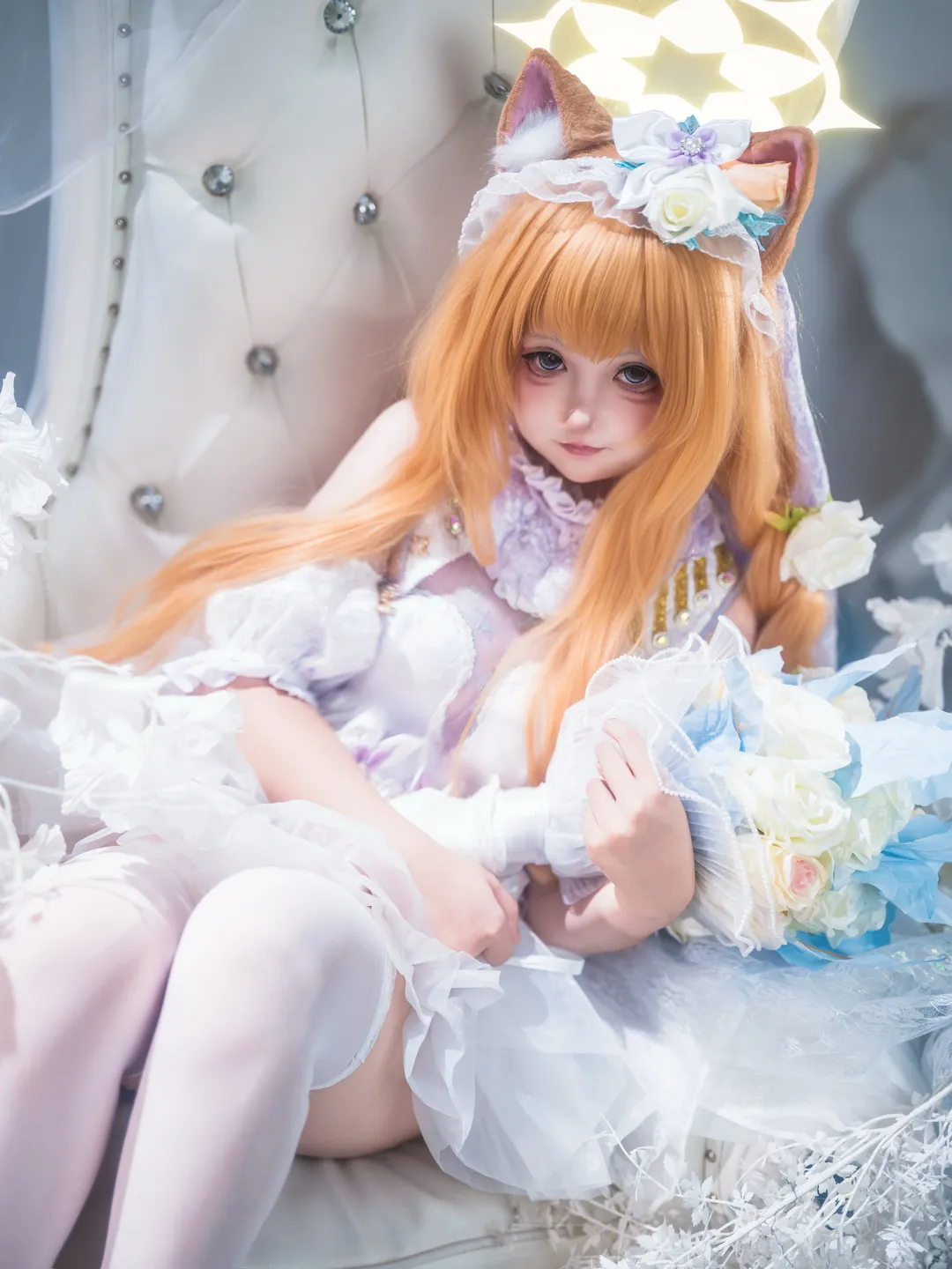 蔚蓝档案, 纯白誓约, cosplay摄影, 兽耳少女, 伊落玛丽cos - 第4张