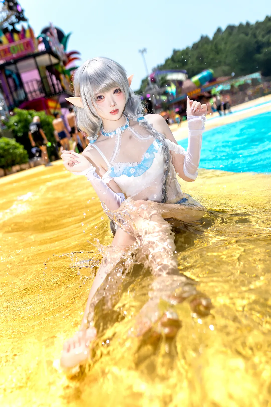 碧蓝航线, 泳装cosplay, 二次元夏日, 艾弗森cos, 水着写真 - 第3张