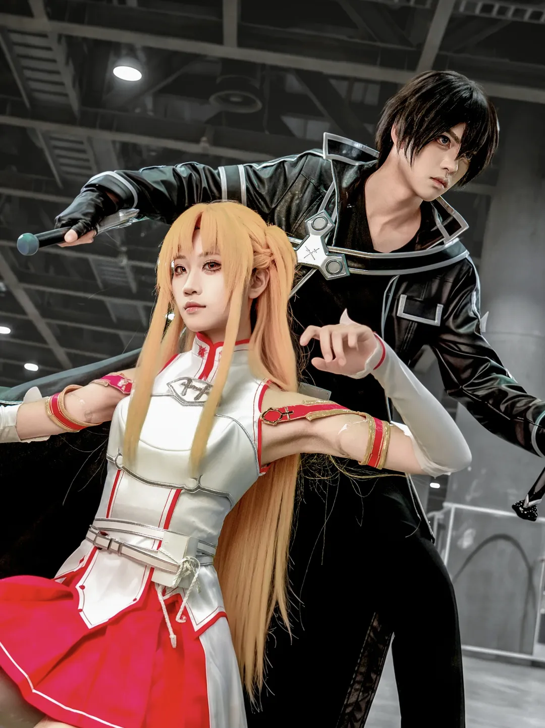 漫展返图, 萤火虫漫展, 刀剑神域, 双人cosplay, 桐人亚丝娜cos