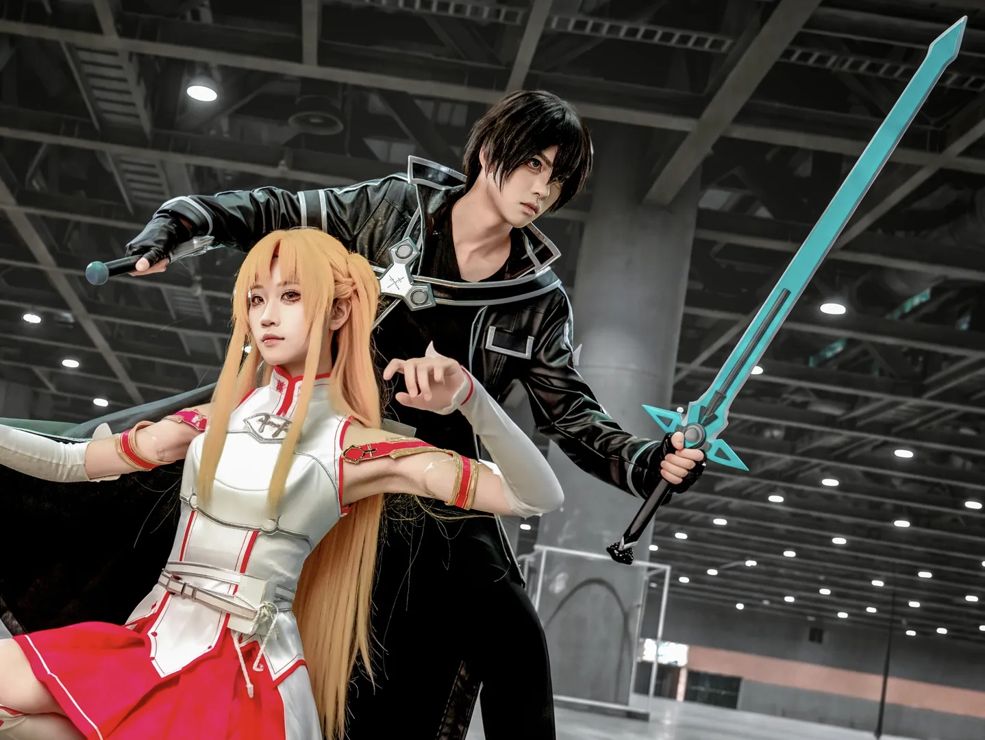 漫展返图, 萤火虫漫展, 刀剑神域, 双人cosplay, 桐人亚丝娜cos - 第2张