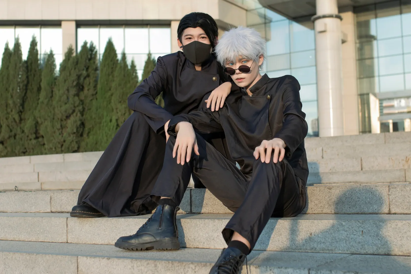 漫展返图, cosplay正片, 咒术回战, 五条悟cos, 高专制服 - 第4张