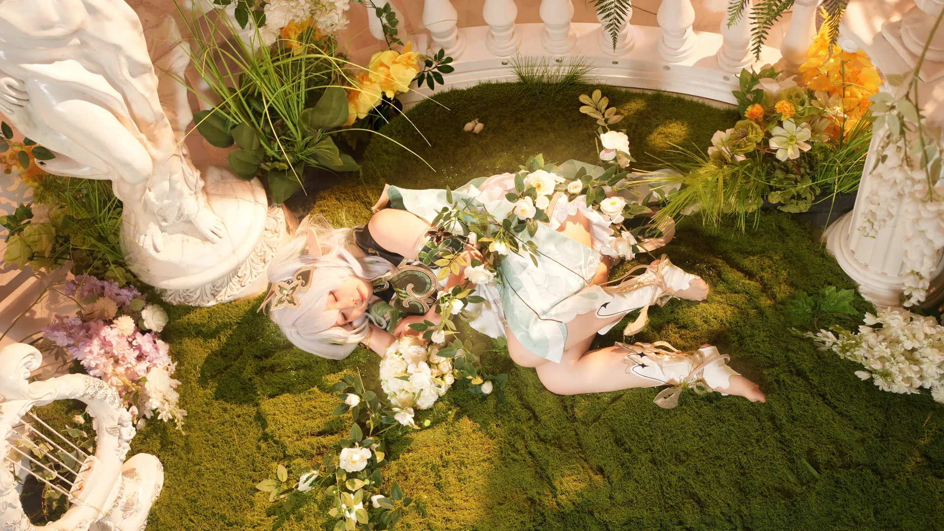 原神, 纳西妲cos, 精灵耳, 草神cos, cosplay摄影 - 第1张