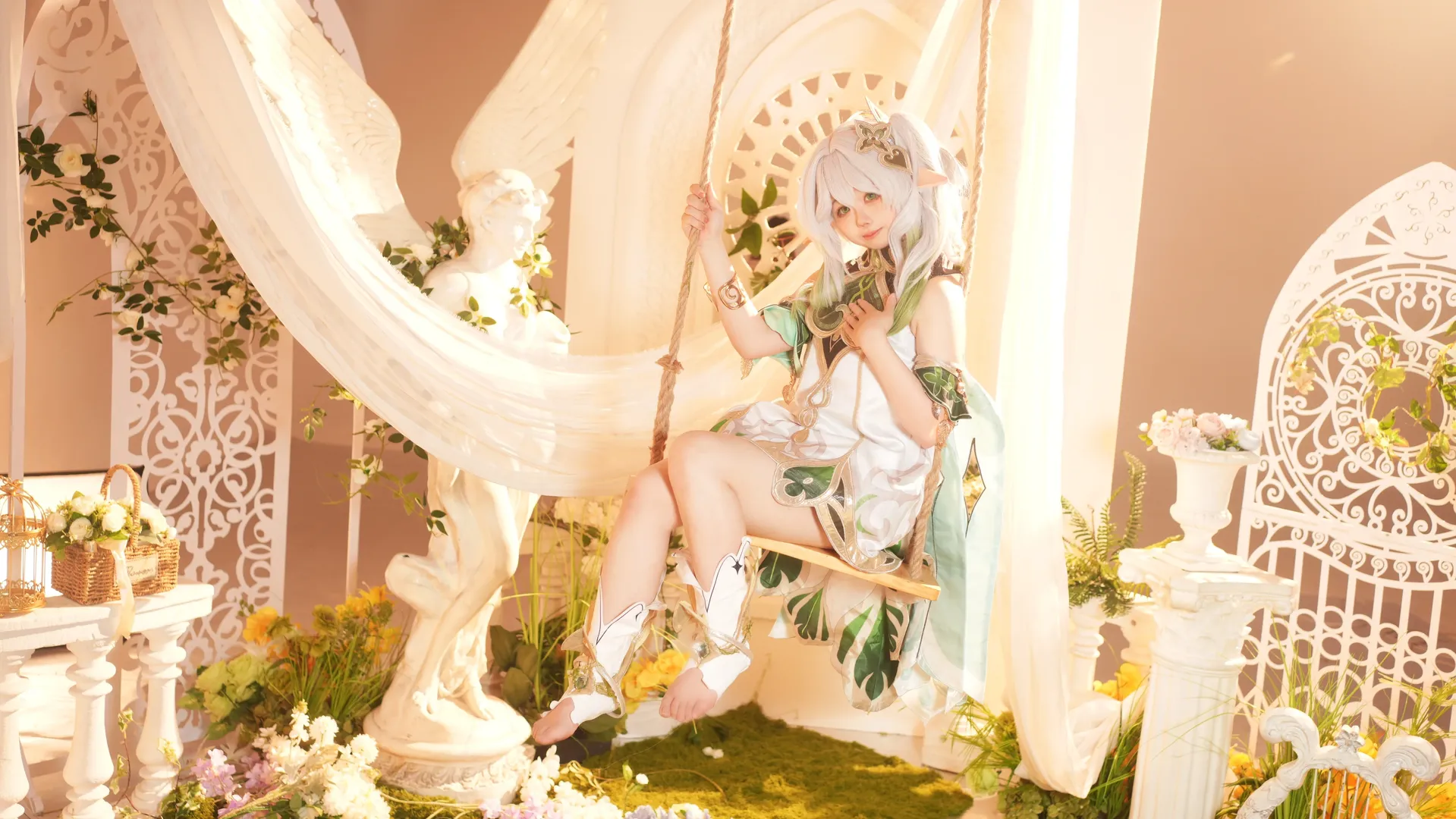 原神, 纳西妲cos, 精灵耳, 草神cos, cosplay摄影 - 第7张