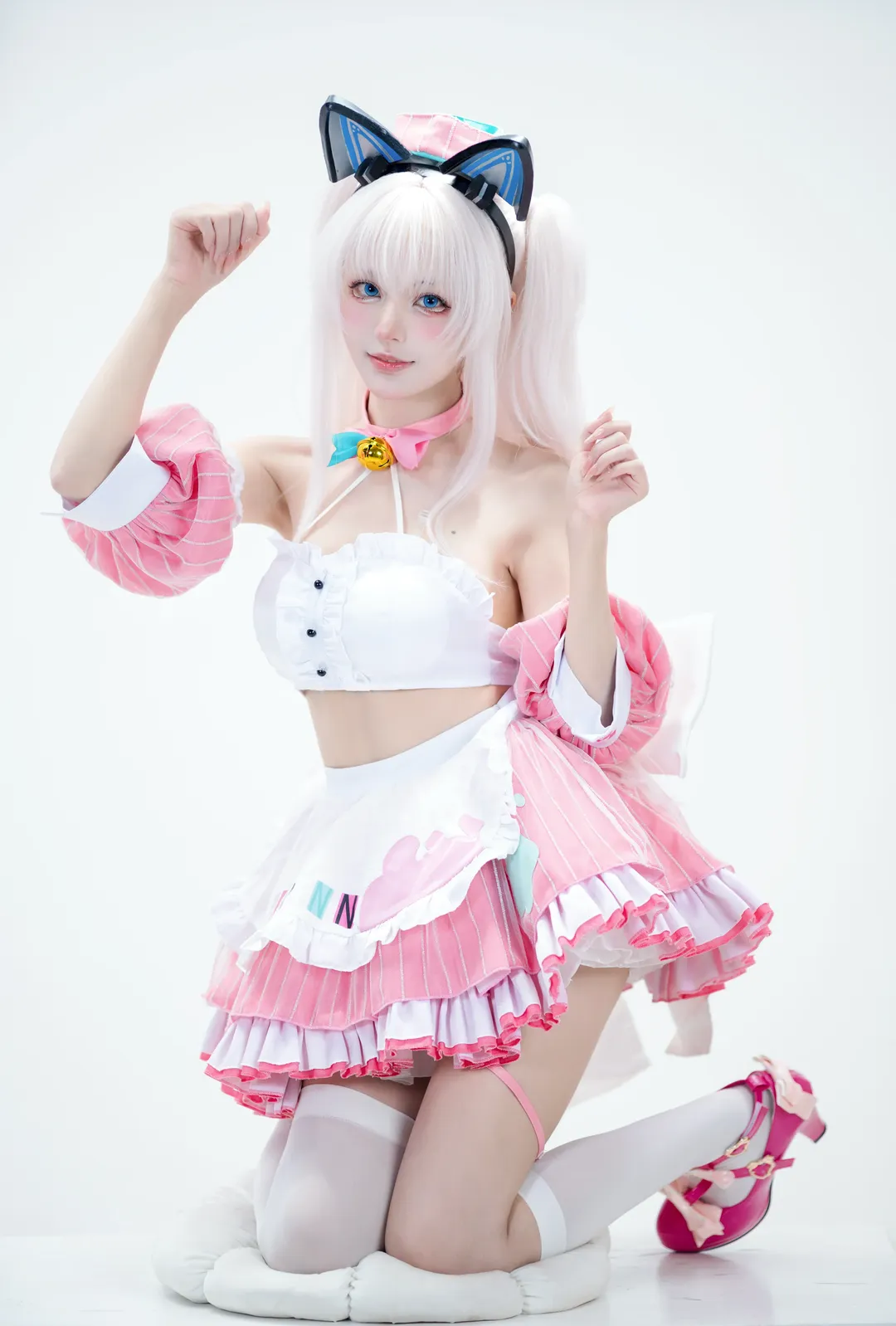 碧蓝航线, 二次元写真, Coser日常, 哈曼cos, 白丝猫娘